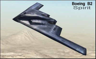 B2 Spirit Bat wing Stealth Bomber